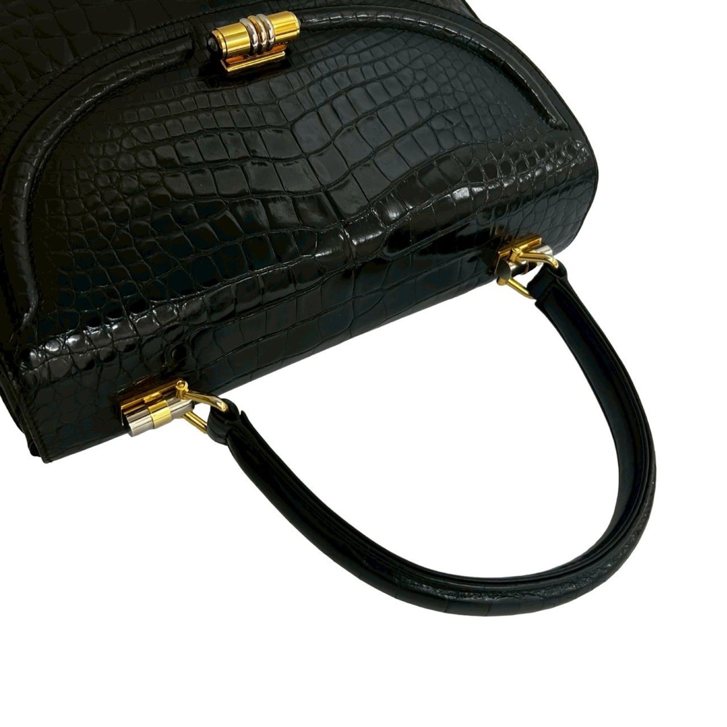 Gucci Black Leather Handbag ( )