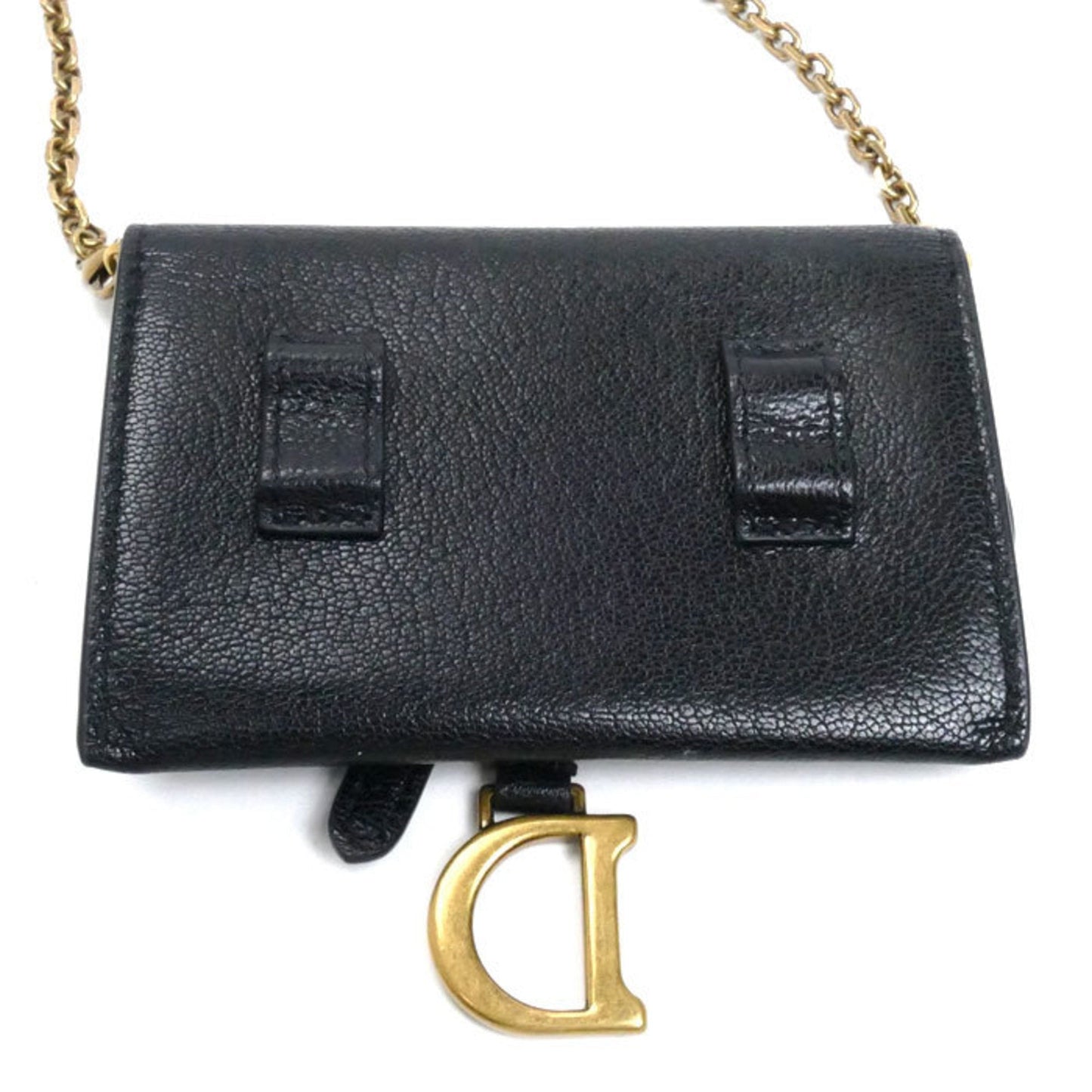 Christian Dior Black Leather Shoulder Bag ()