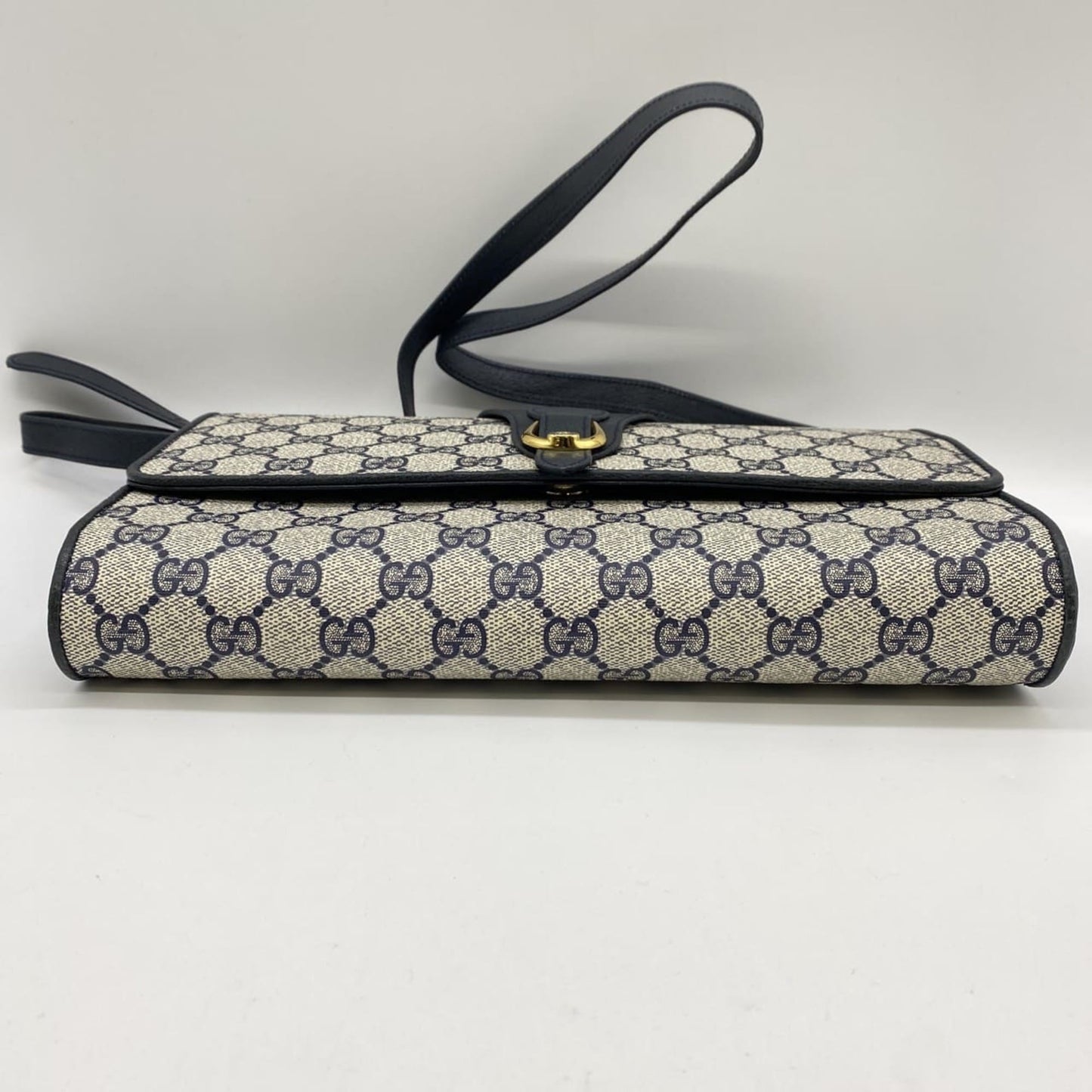 Gucci Navy Gg Supreme Shoulder Bag ( )