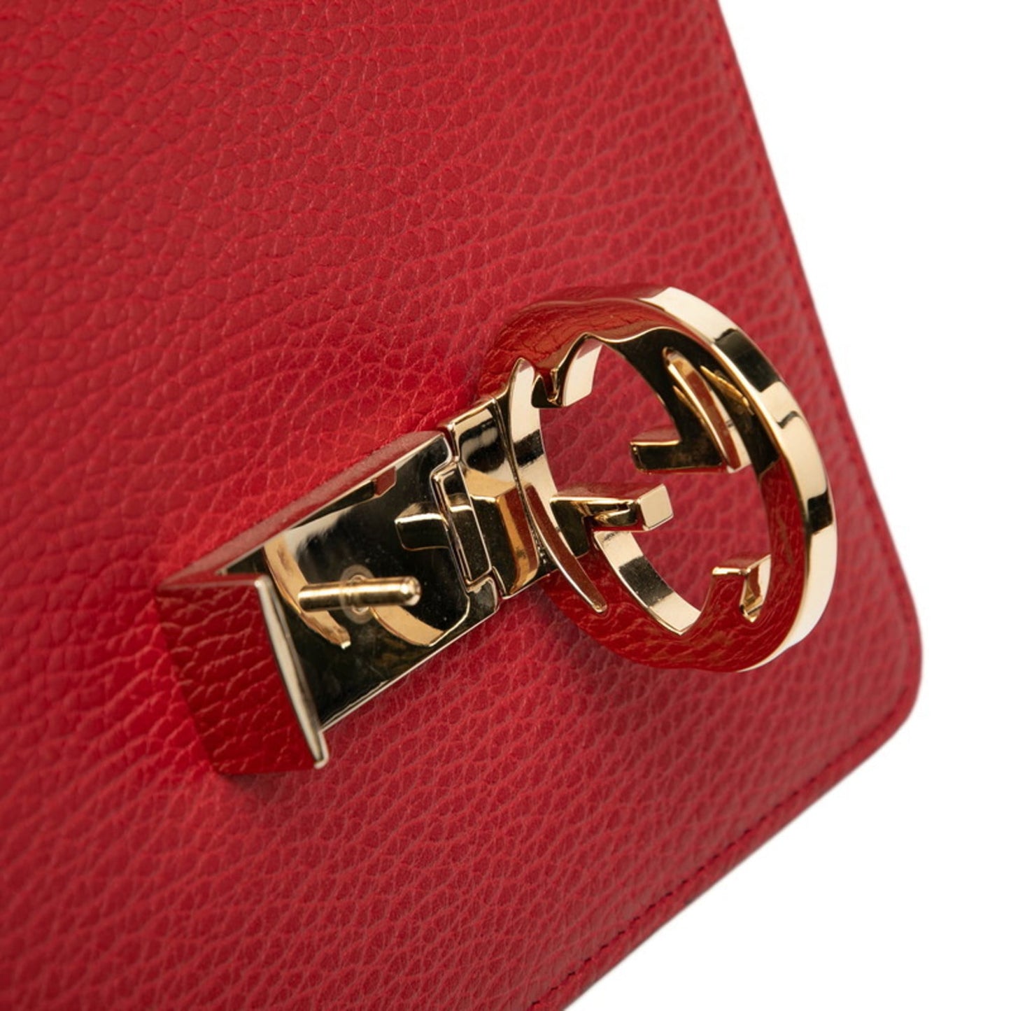 Gucci Red Color Leather Shoulder Bag ( )