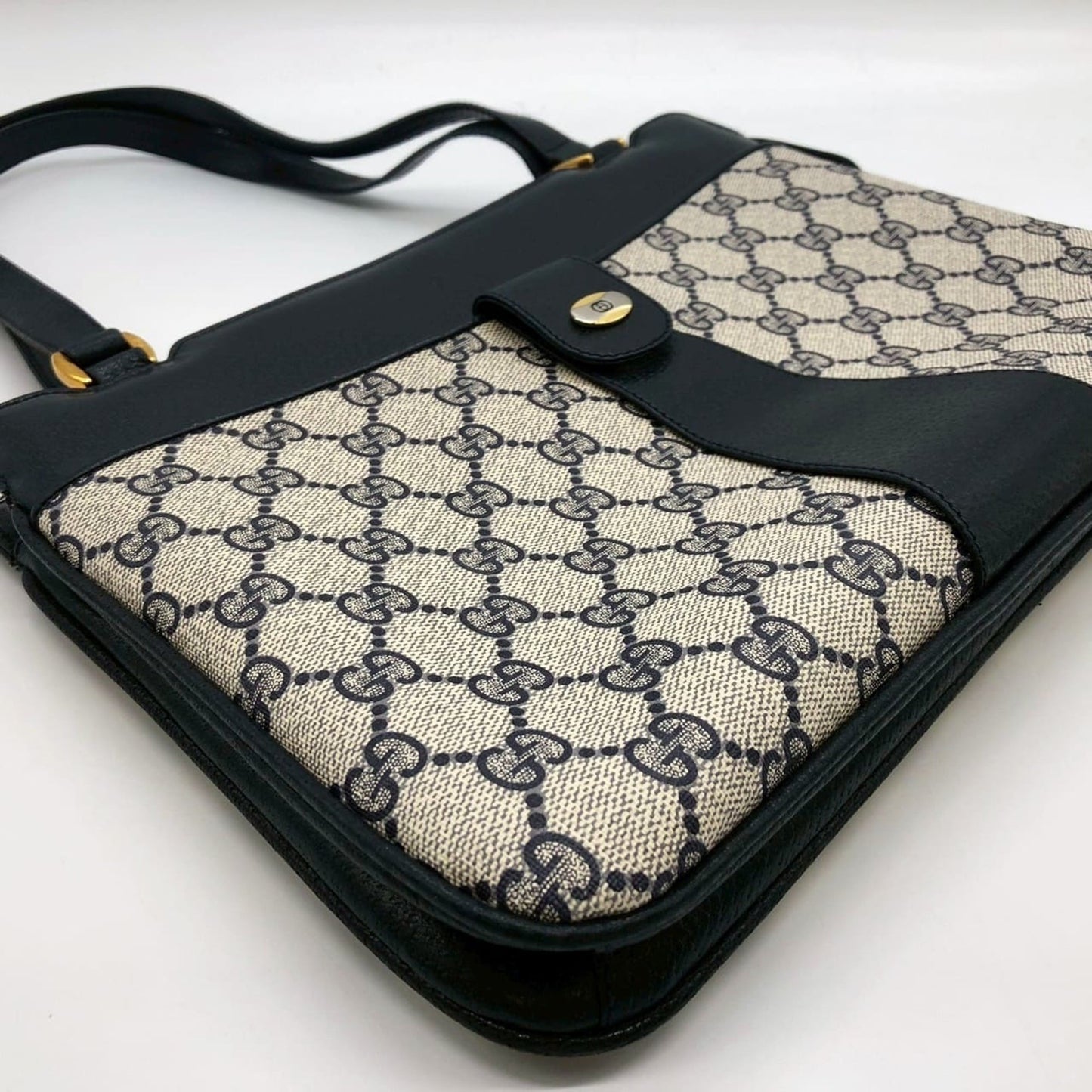 Gucci Navy Gg Supreme Handbag Shoulder Bag ( )