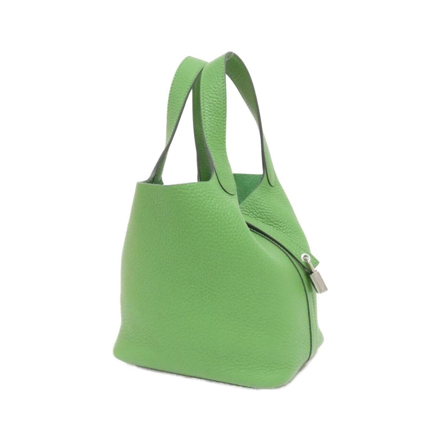 Hermes Picotin Vert Taurillon Clemence Leather Handbag ( )
