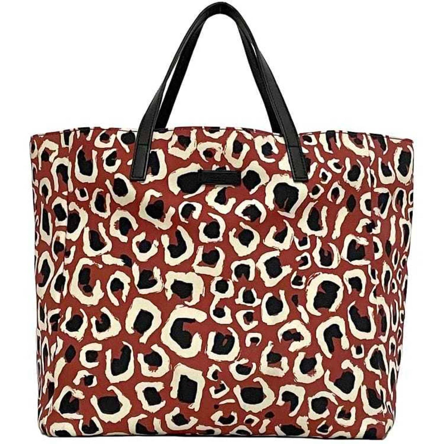 Gucci Black Red Color Canvas Leather Handbag Tote Bag ( )