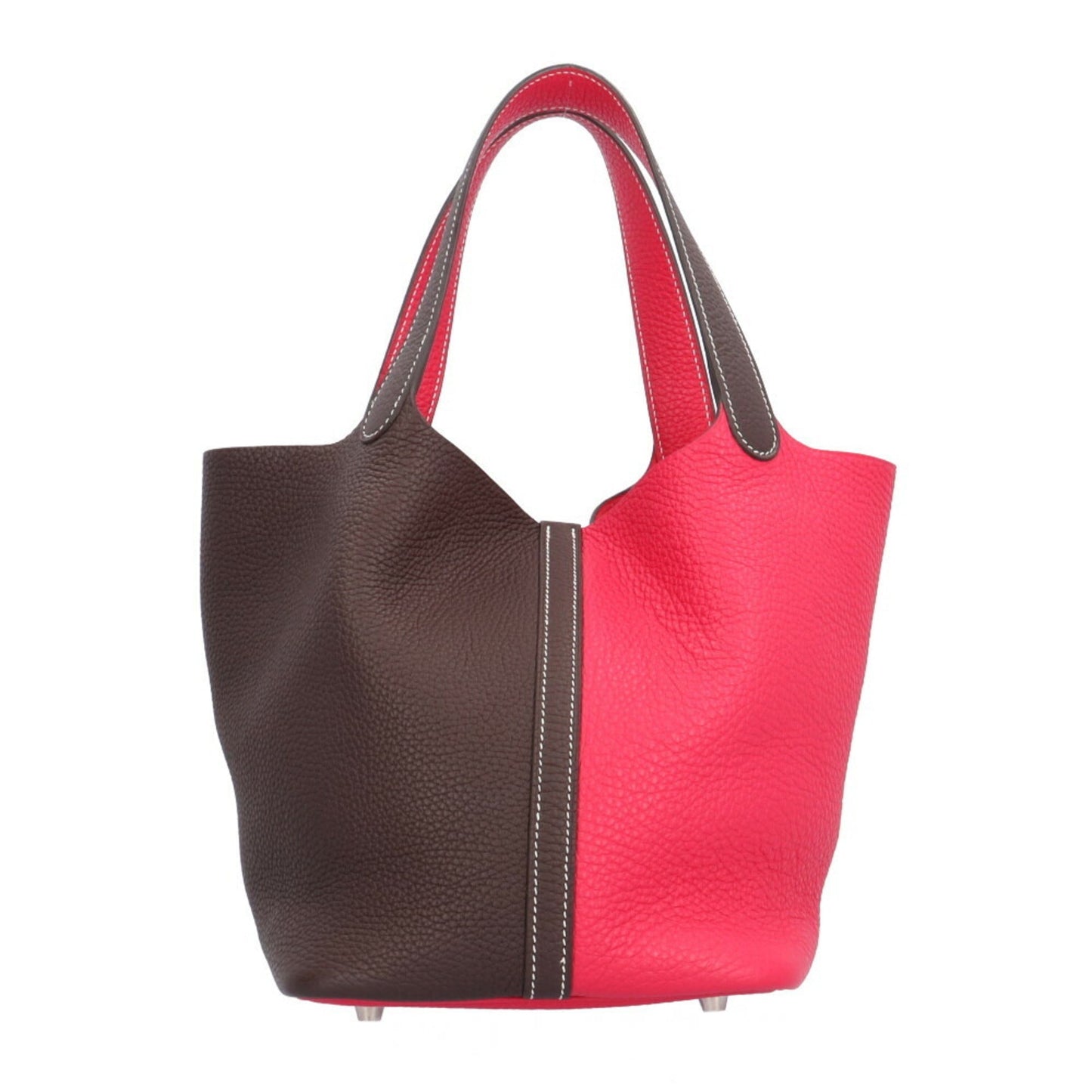 Hermes Red Color Leather Handbag ( )