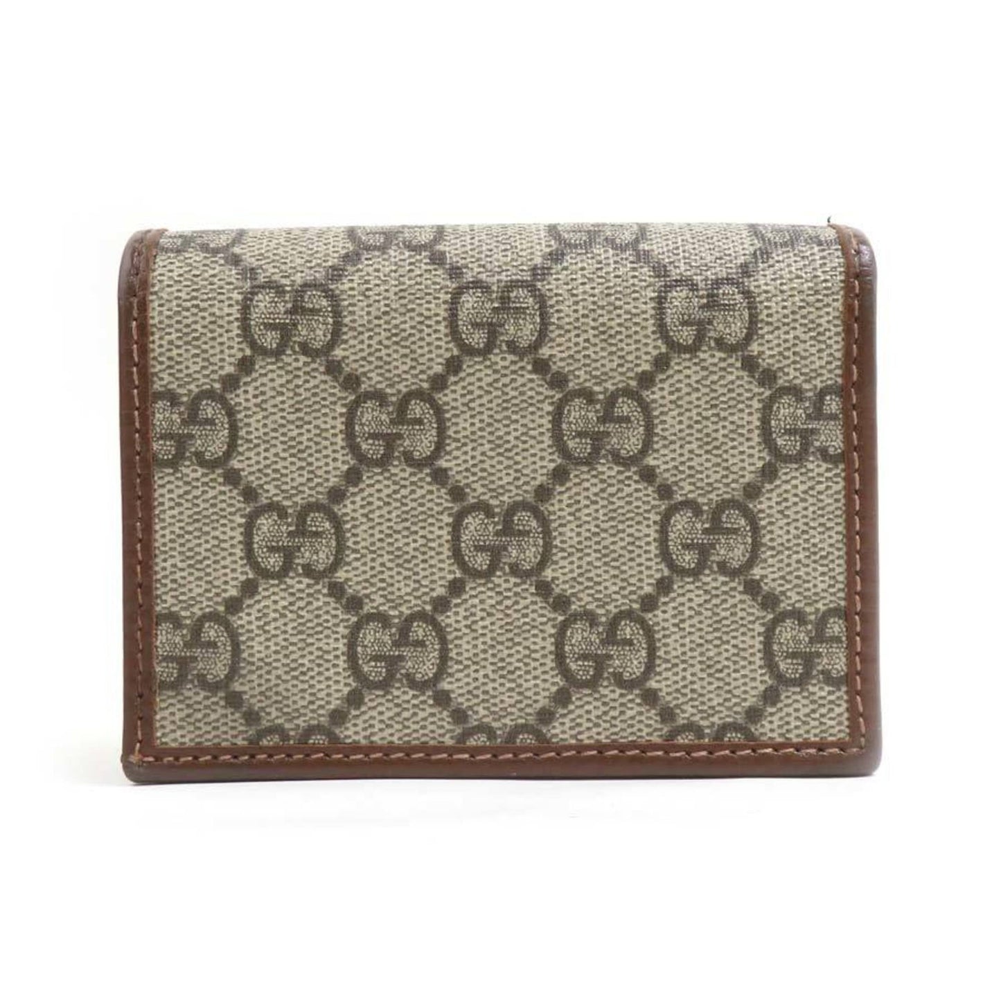 Gucci Brown Gg Supreme Wallet (Bi-Fold) ( )