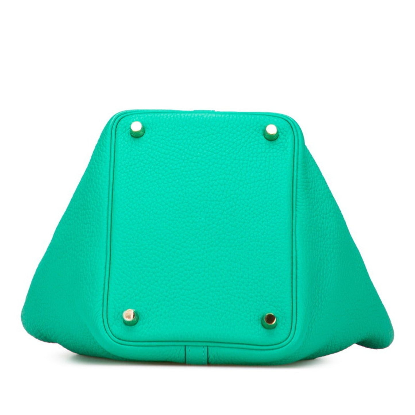 Hermes Picotin Green Taurillon Clemence Leather Handbag ( )
