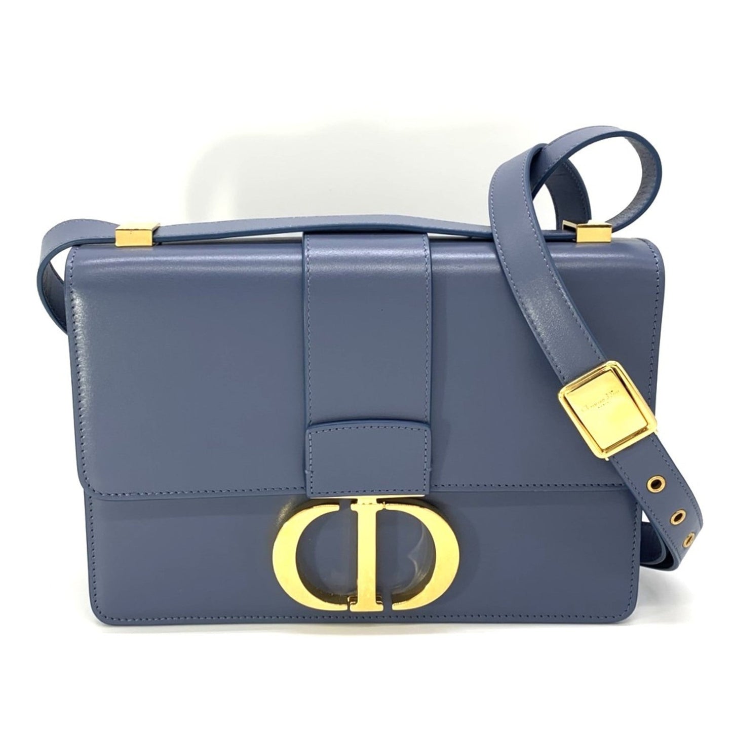 Christian Dior Blue Leather Shoulder Bag ()