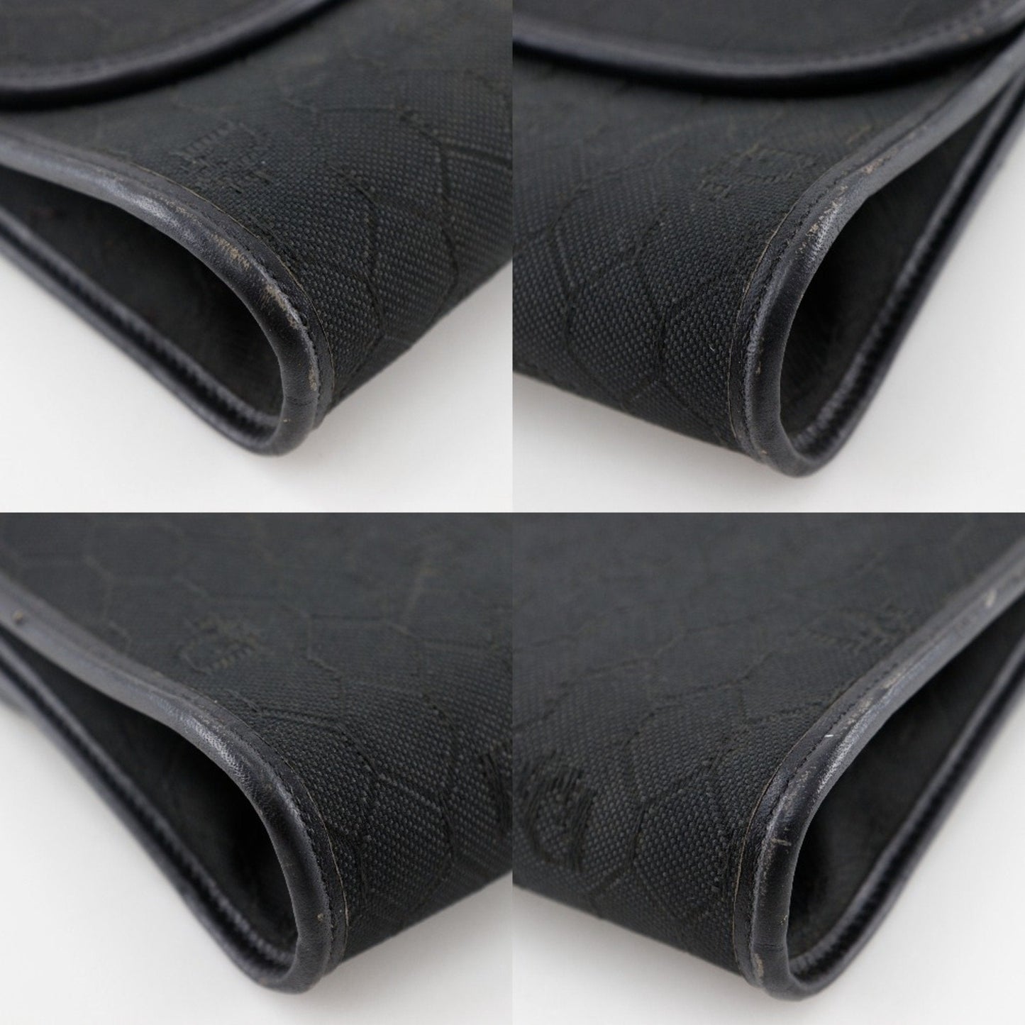 Christian Dior Black Nylon Canvas Shoulder Bag ()
