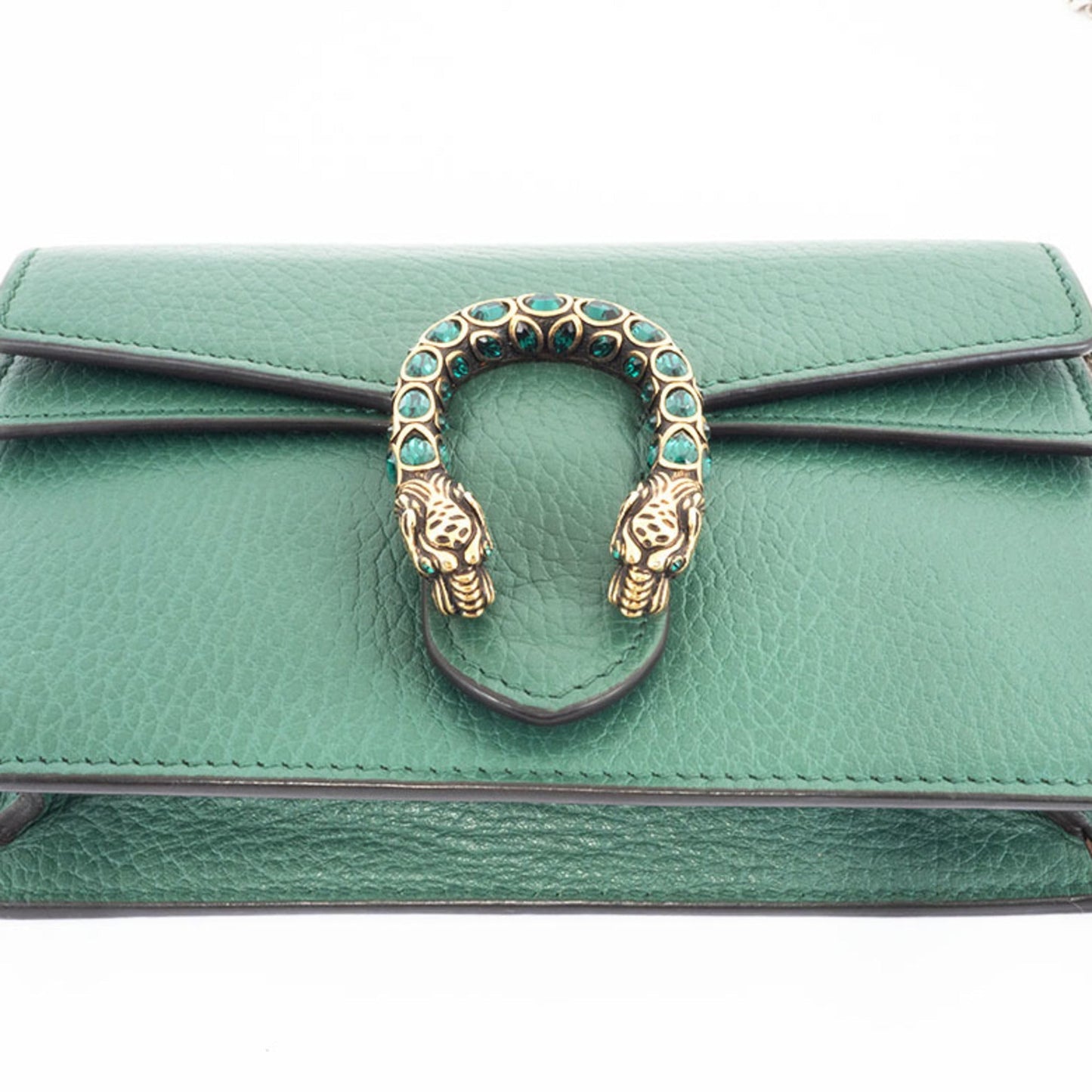 Gucci Green Leather Shoulder Bag ( )