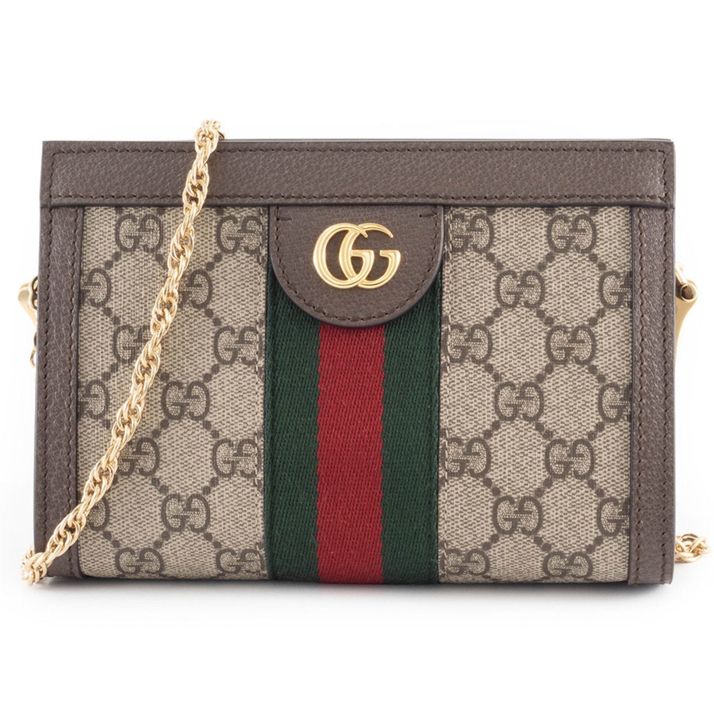 Gucci Ophidia Beige Brown Gg Supreme Shoulder Bag ( )