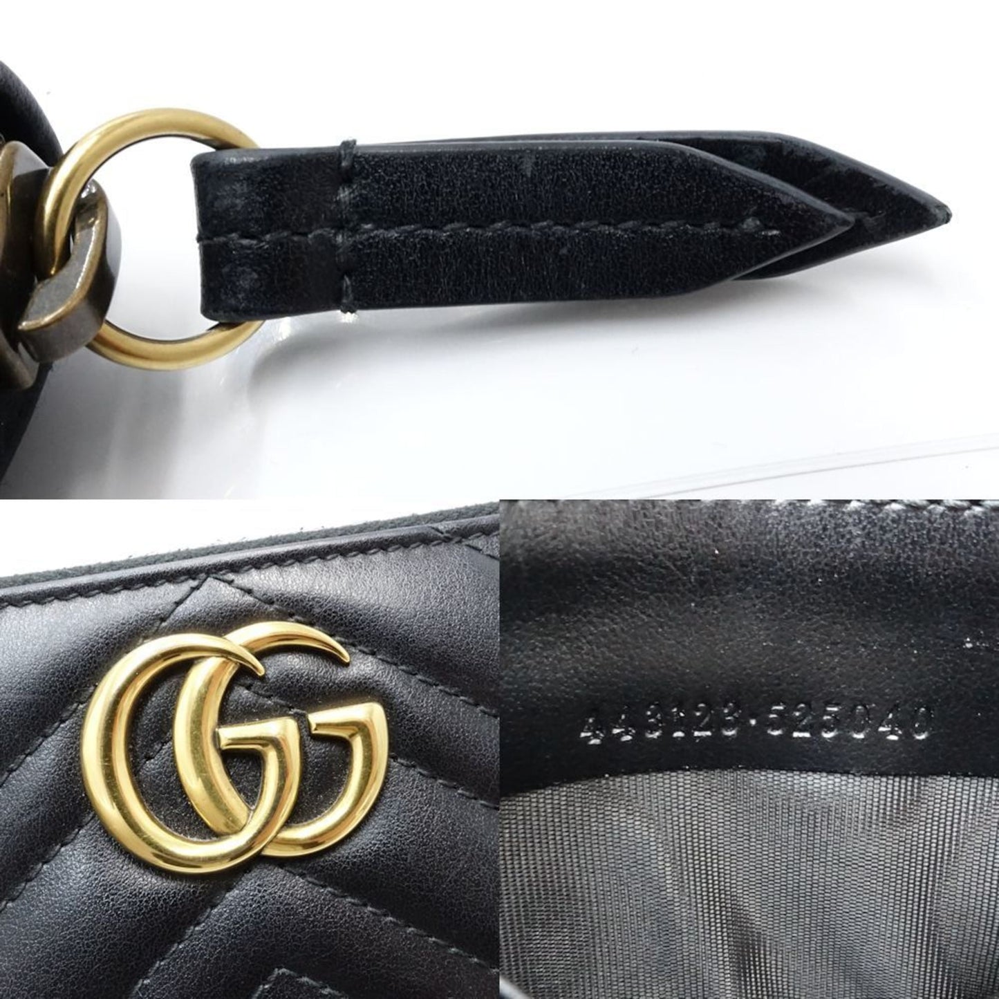 Gucci Black Leather Long Wallet (Bi-Fold) ( )