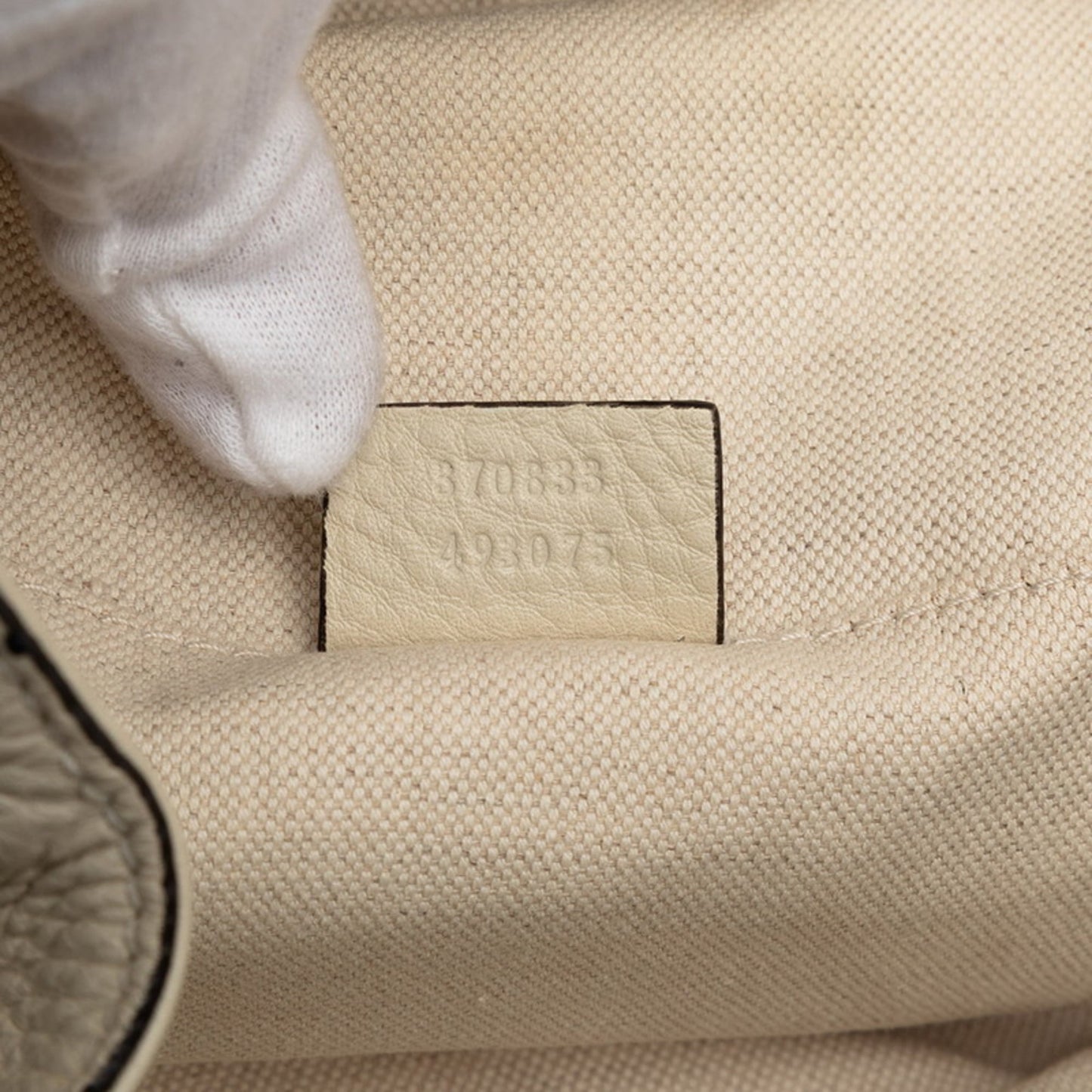 Gucci Ivory White Leather Backpack ( )