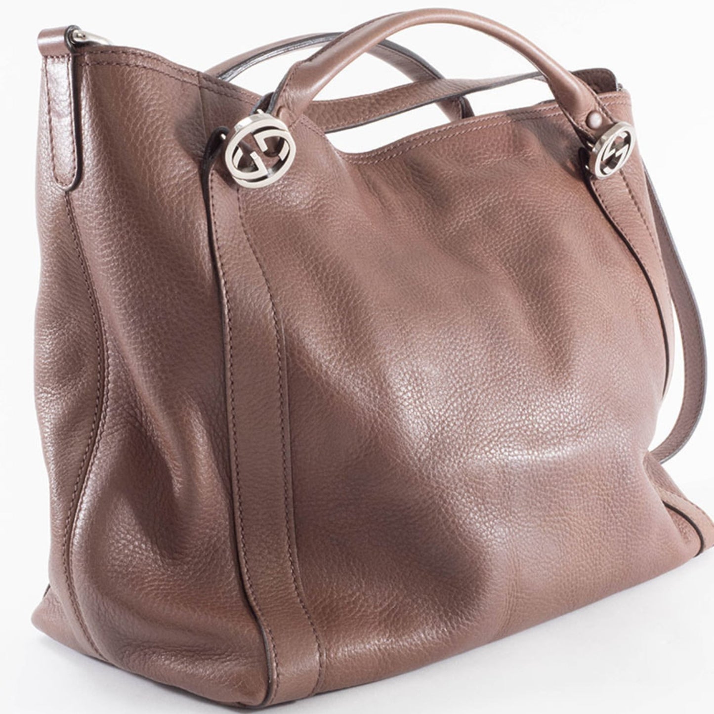 Gucci Bordeaux (Close To Brown) Brown Red Brown Leather Handbag Shoulder Bag ( )
