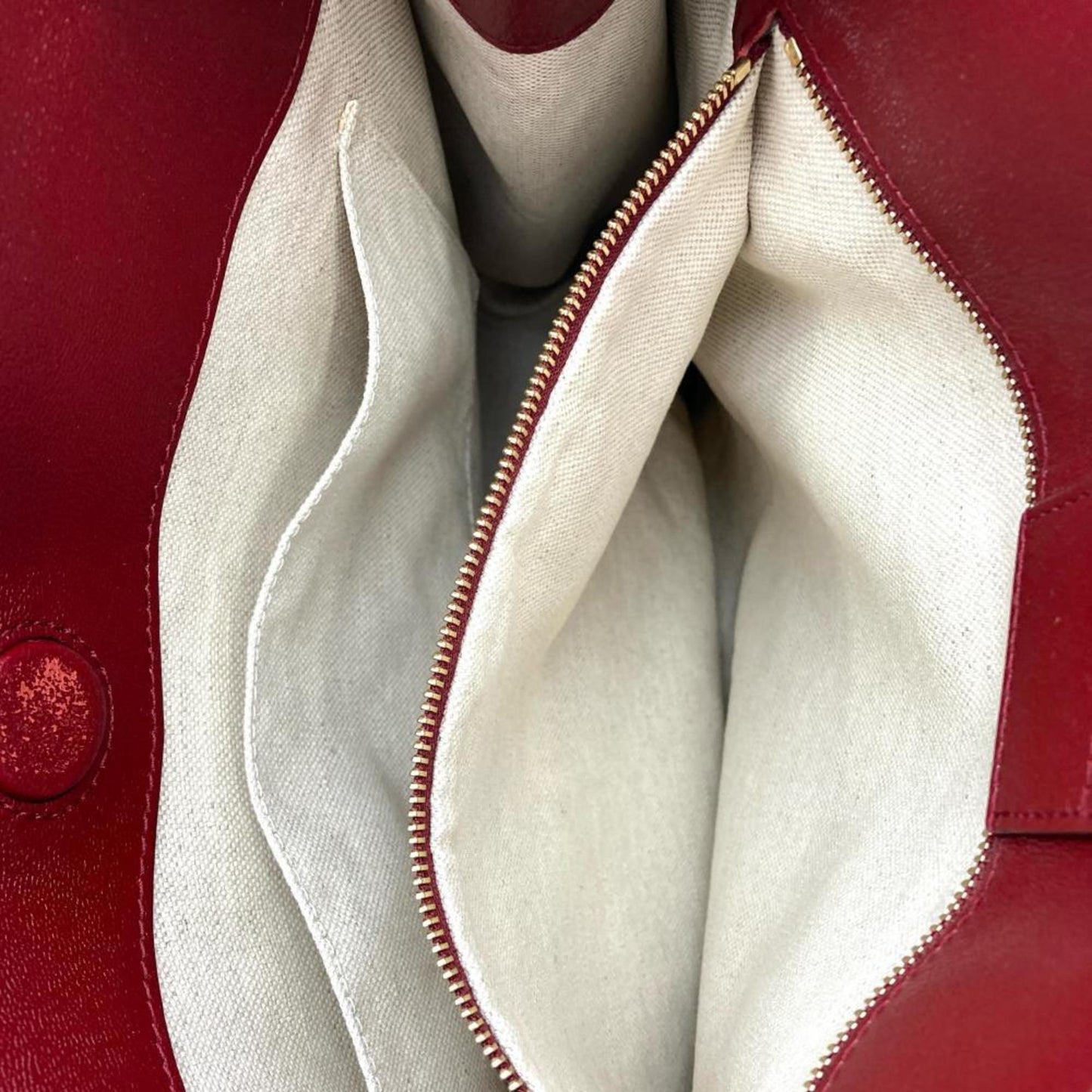 Gucci Beige Gg Canvas Leather Tote Bag ( )