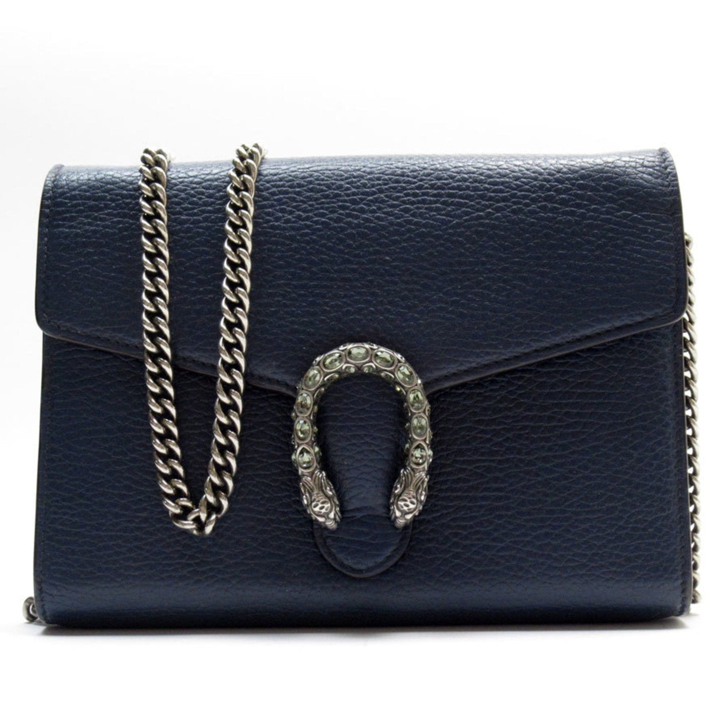 Gucci Navy Leather Coin Purse/Coin Case ( )