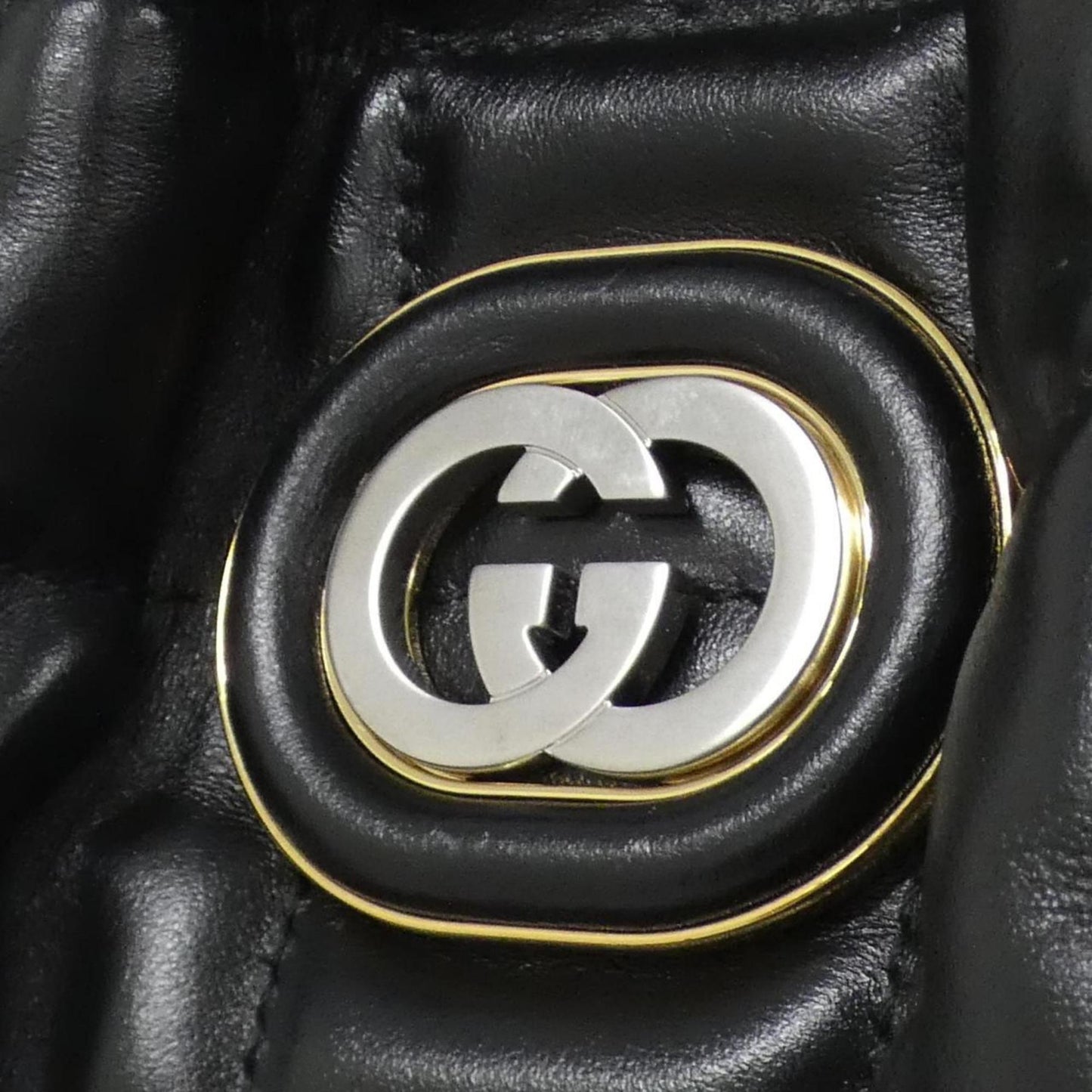Gucci Black Leather Shoulder Bag ( )