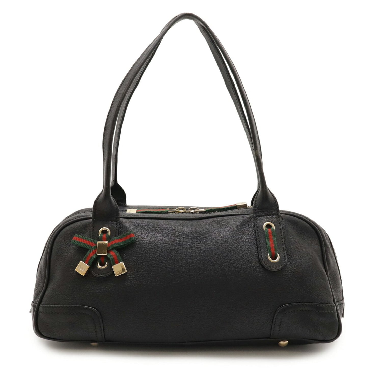 Gucci Black Leather Shoulder Bag ( )