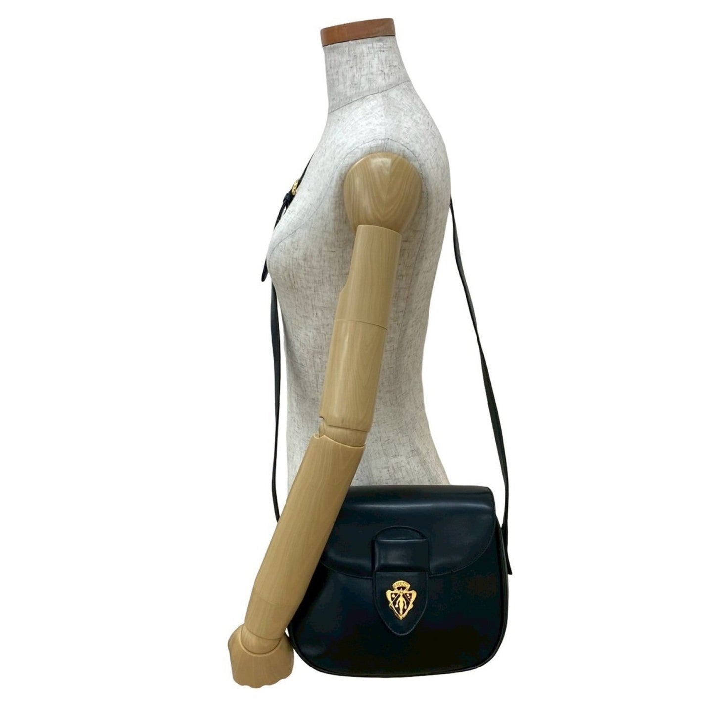 Gucci Black Leather Pochette Shoulder Bag ( )