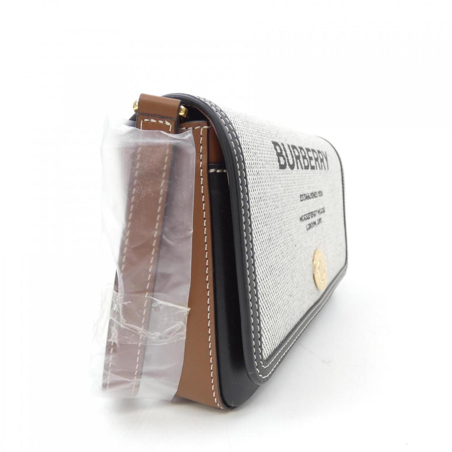 Burberry Black Gray White Handbag Shoulder Bag ( )