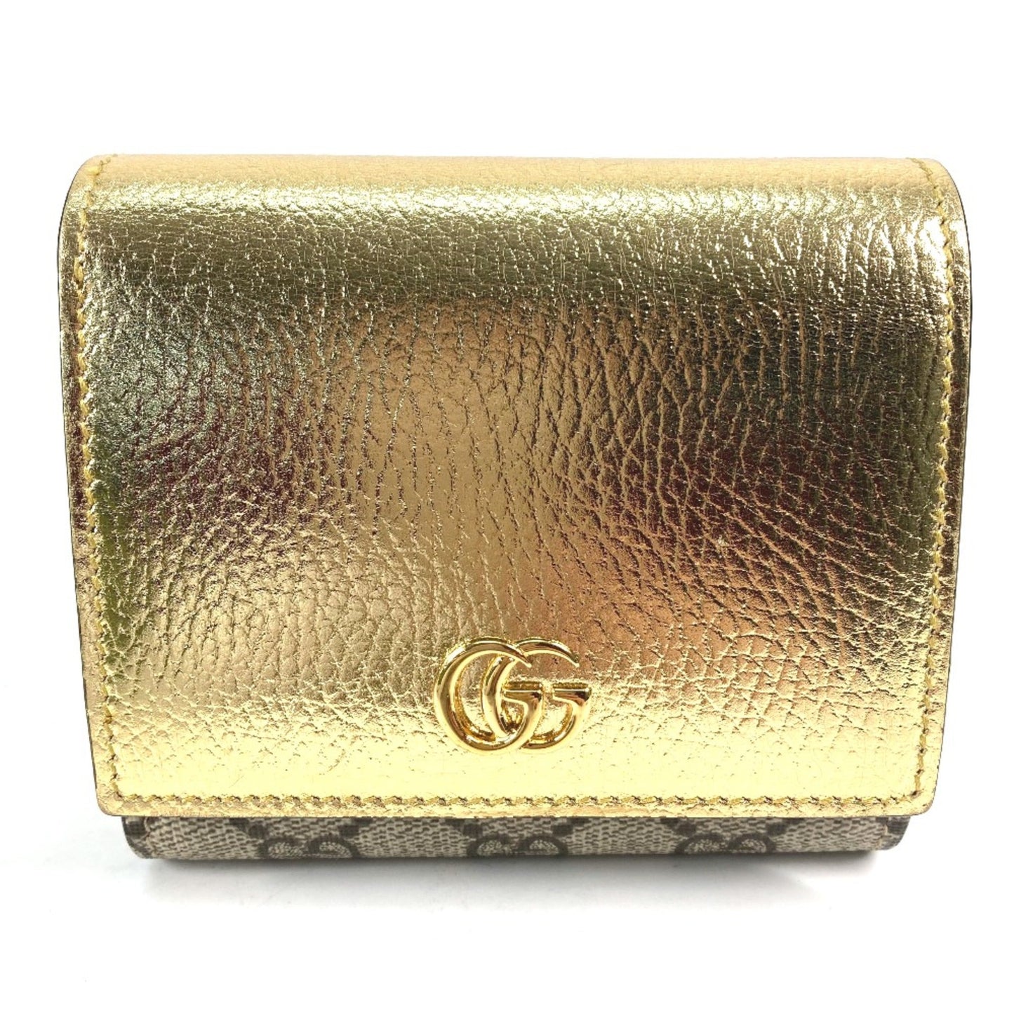 Gucci Gold Leather Wallet (Bi-Fold) ( )