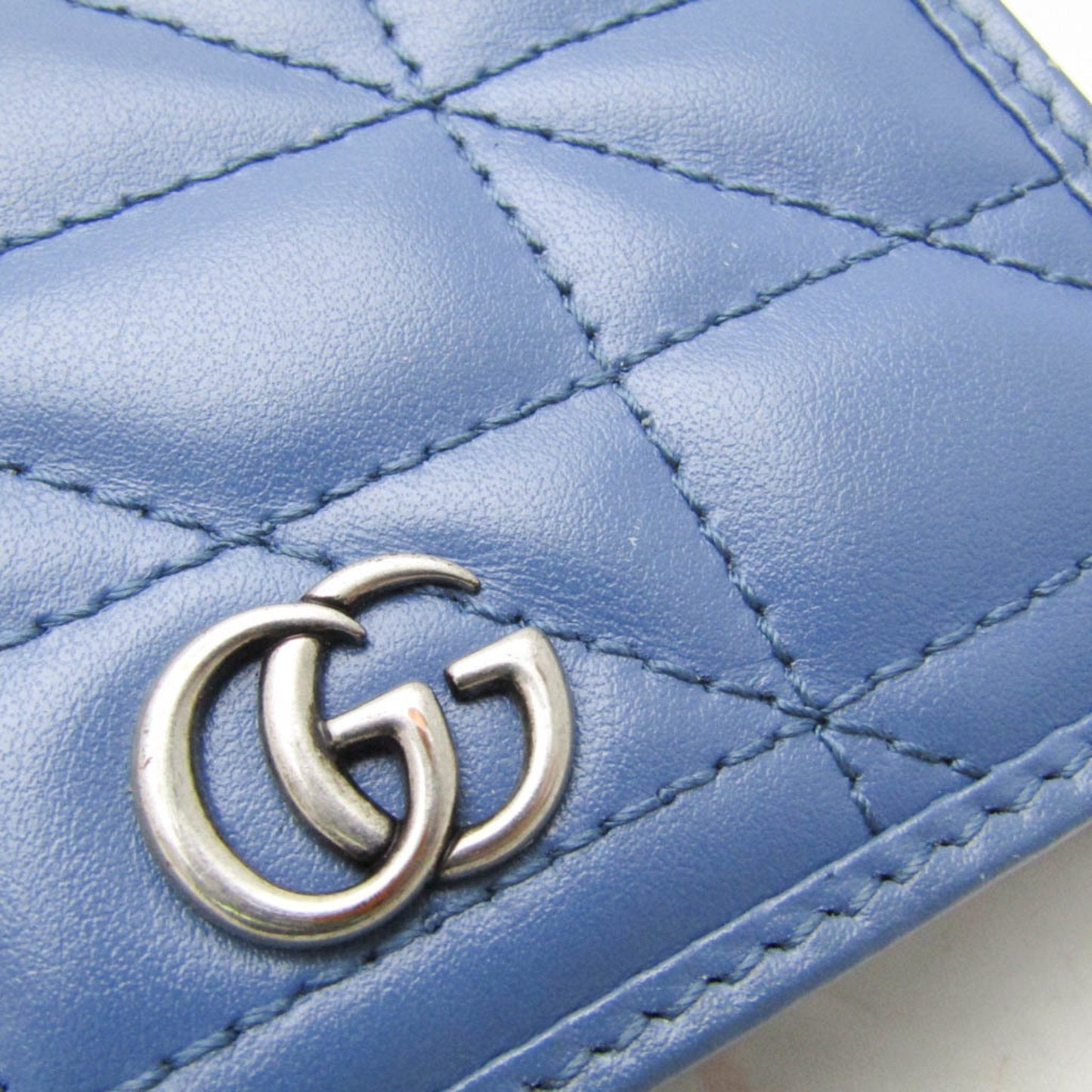 Gucci Blue Leather Wallet (Bi-Fold) ( )