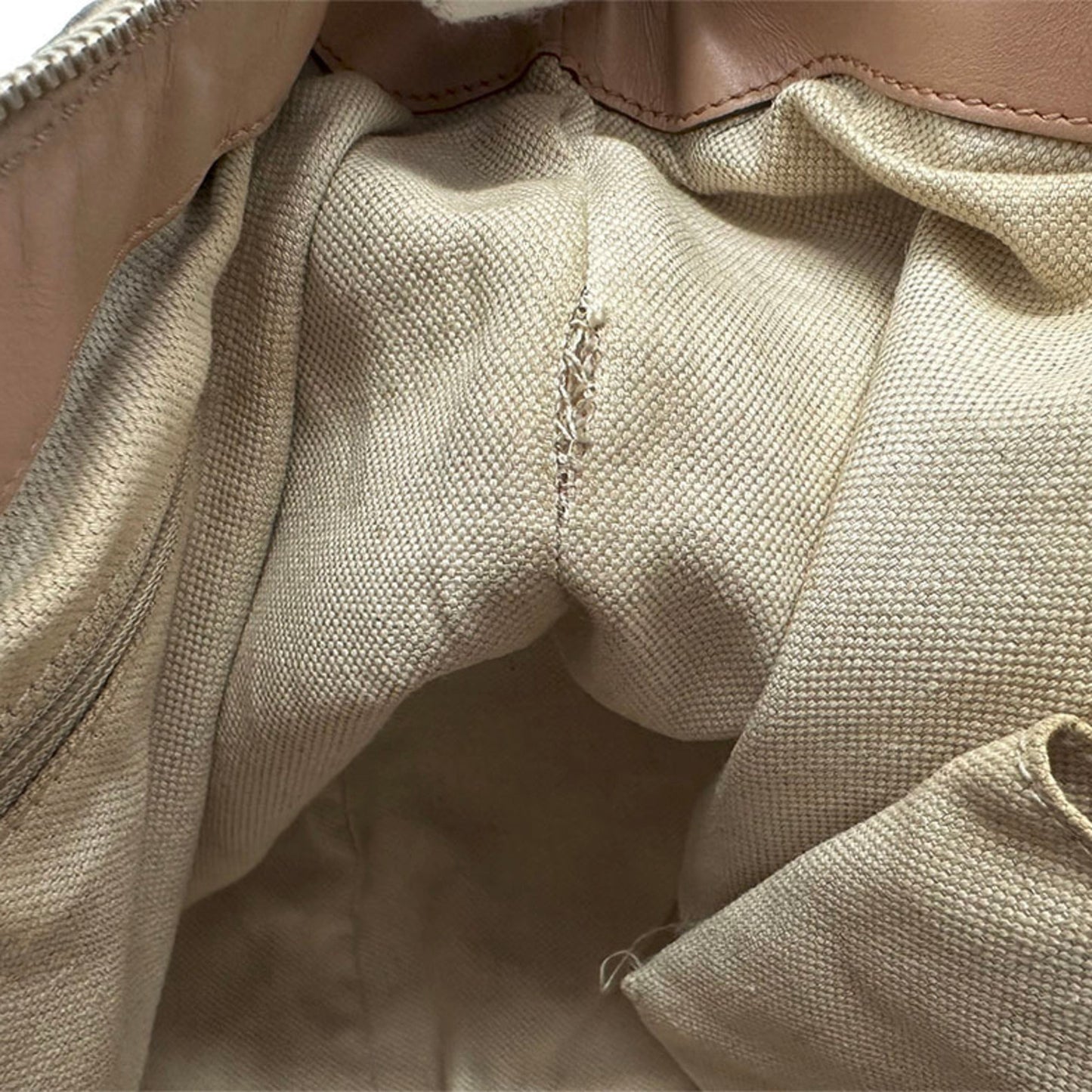 Gucci Diamante Beige Canvas Leather Handbag Shoulder Bag ( )