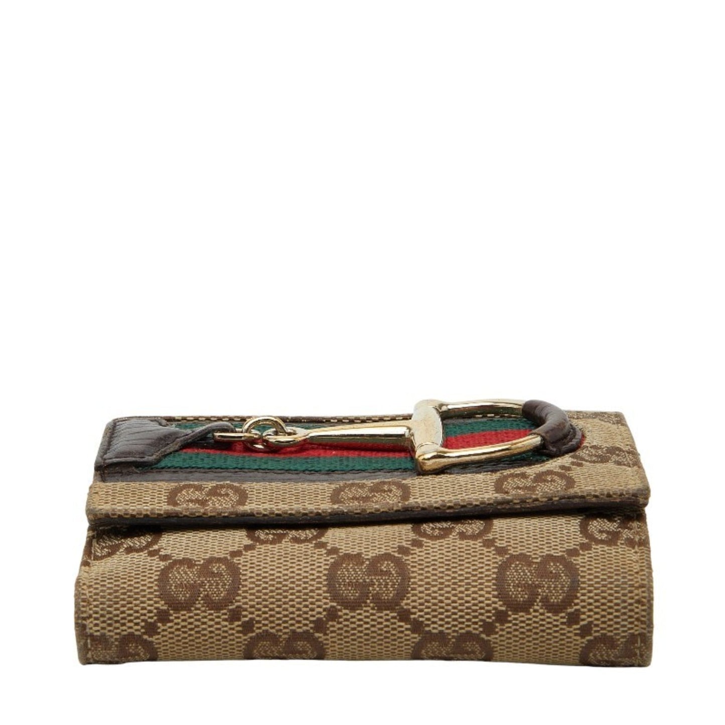Gucci Brown Canvas Leather Wallet (Bi-Fold) ( )