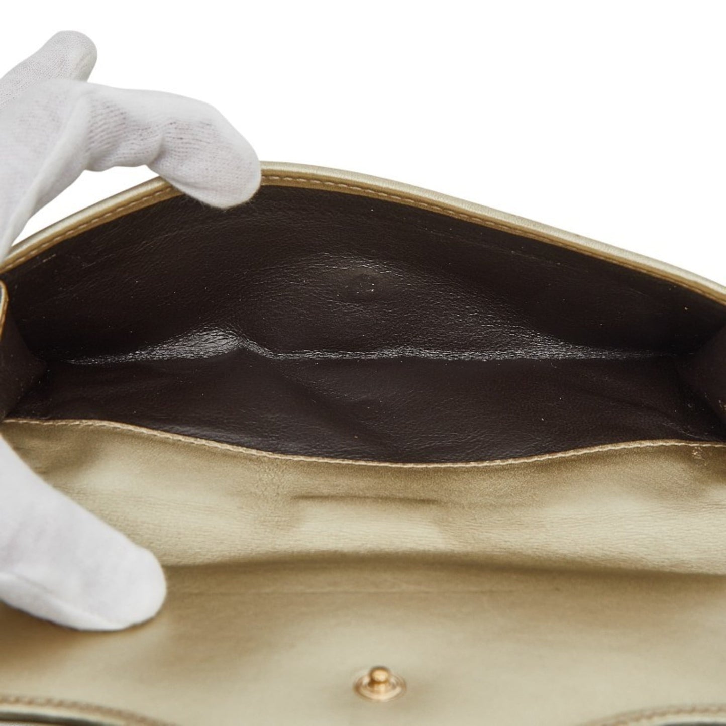 Gucci Gold Leather Coin Purse/Coin Case ( )