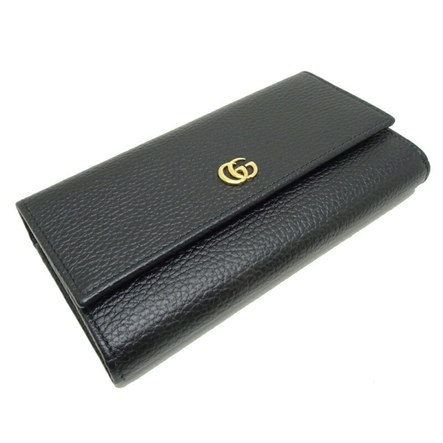 Gucci Black Leather Long Wallet (Bi-Fold) ( )