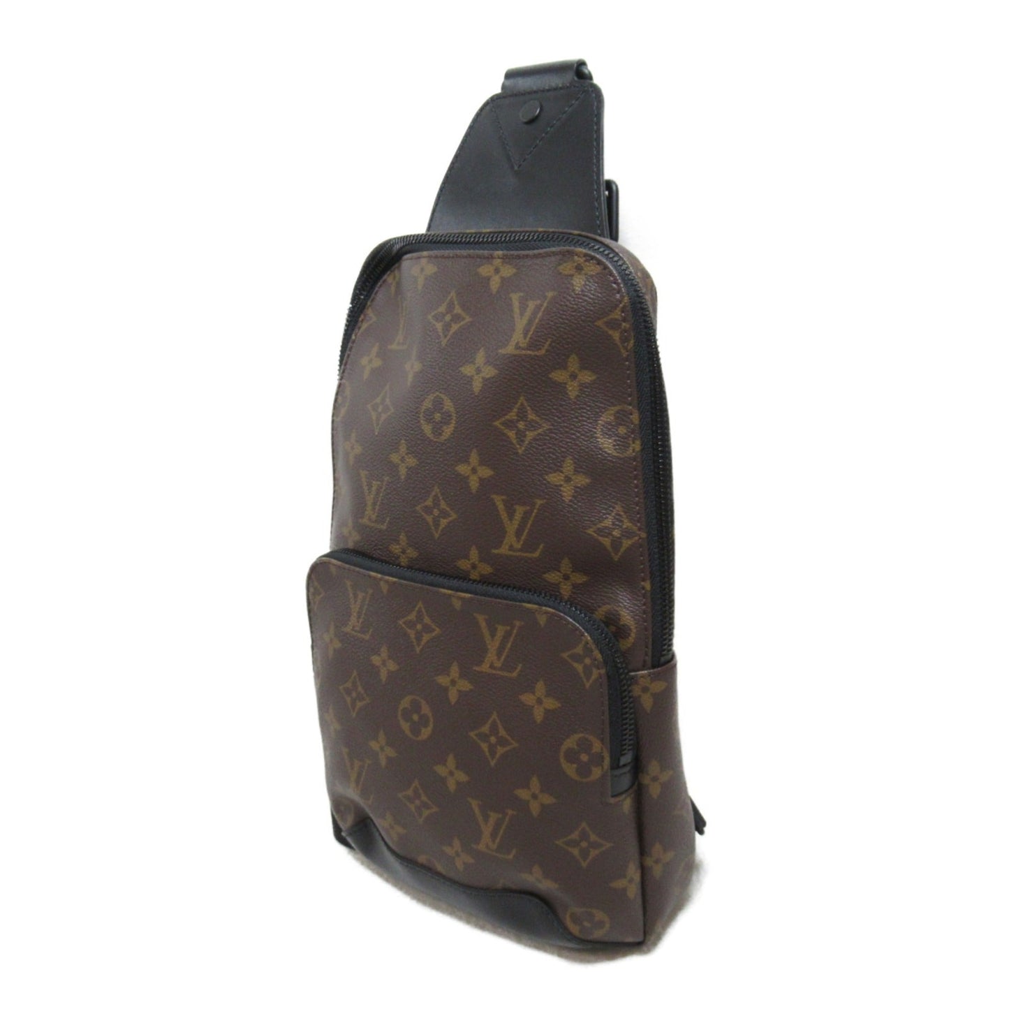LOUIS VUITTON Avenue sling bag Brown Monogram macassar PVC coated canvas M45897