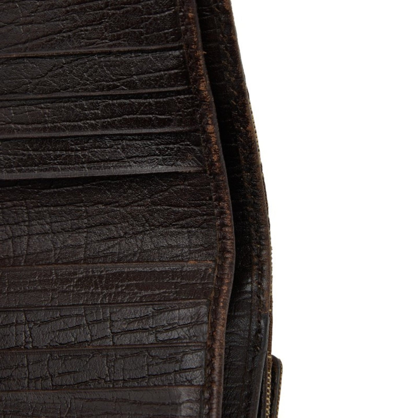 Gucci Brown Canvas Leather Wallet (Bi-Fold) ( )