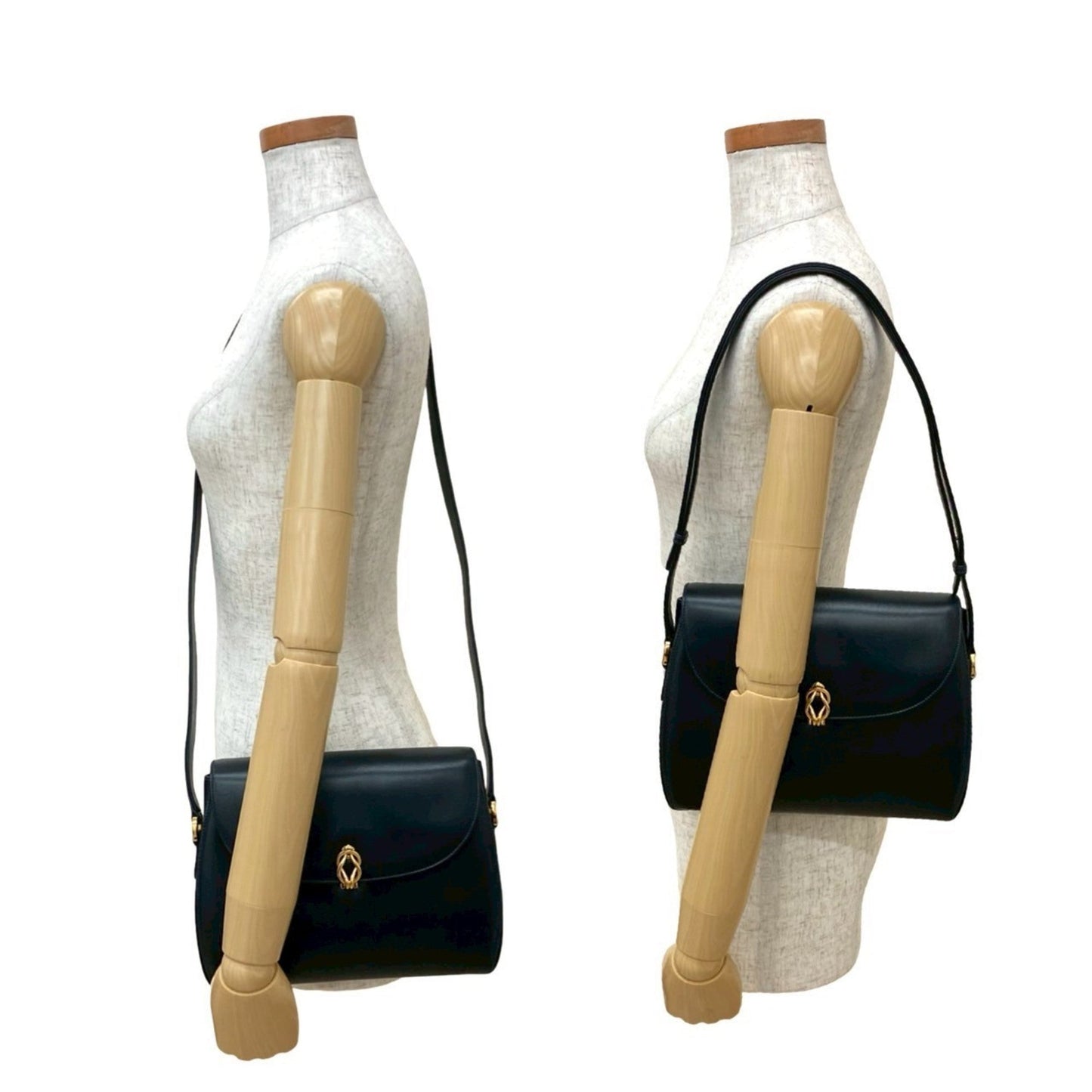 Gucci Navy Leather Shoulder Bag ( )
