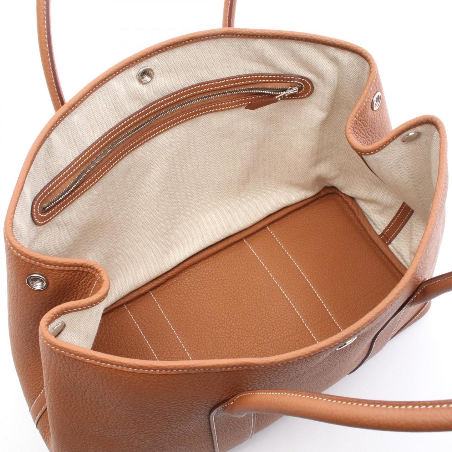 Hermes Garden Brown Negonda Leather Tote Bag ( )