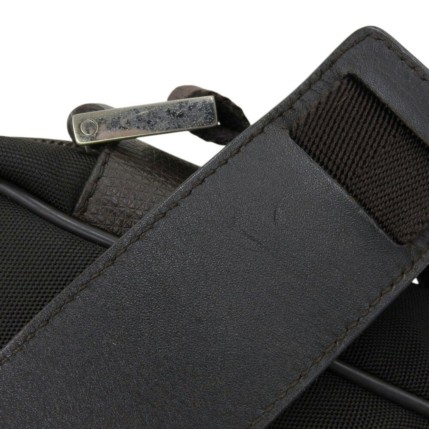 Gucci Brown Dark Brown Nylon Shoulder Bag ( )