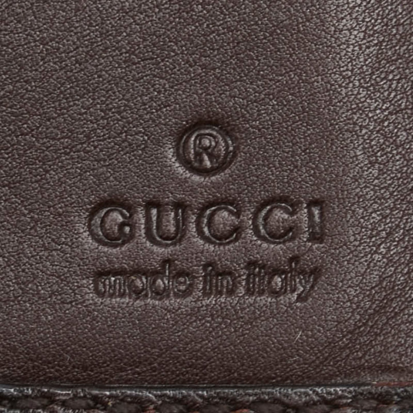 Gucci Guccissima Brown Leather Long Wallet (Bi-Fold) ( )