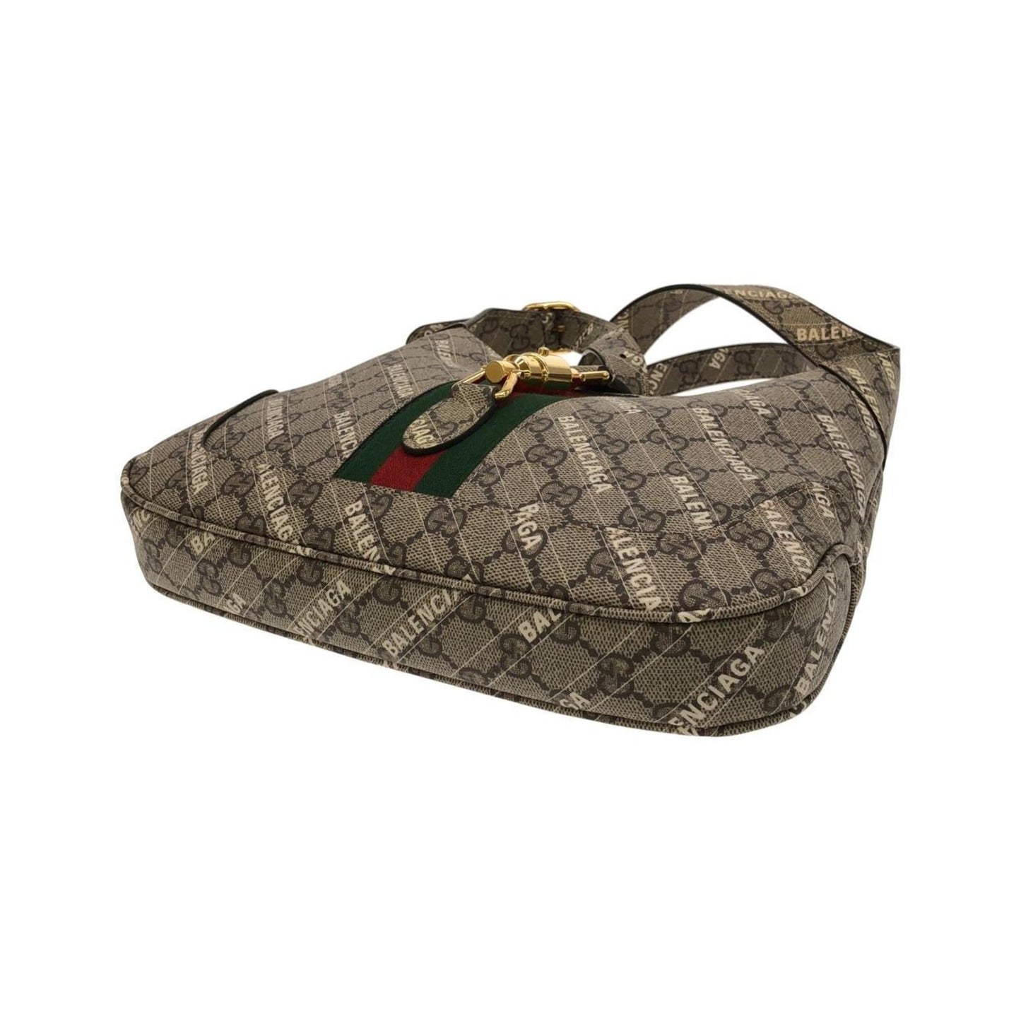 Gucci Beige White Gg Supreme Shoulder Bag ( )