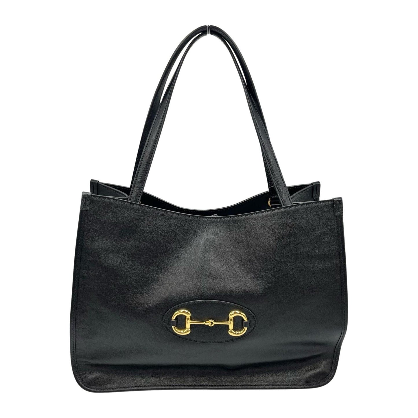 Gucci Black Leather Tote Bag ( )