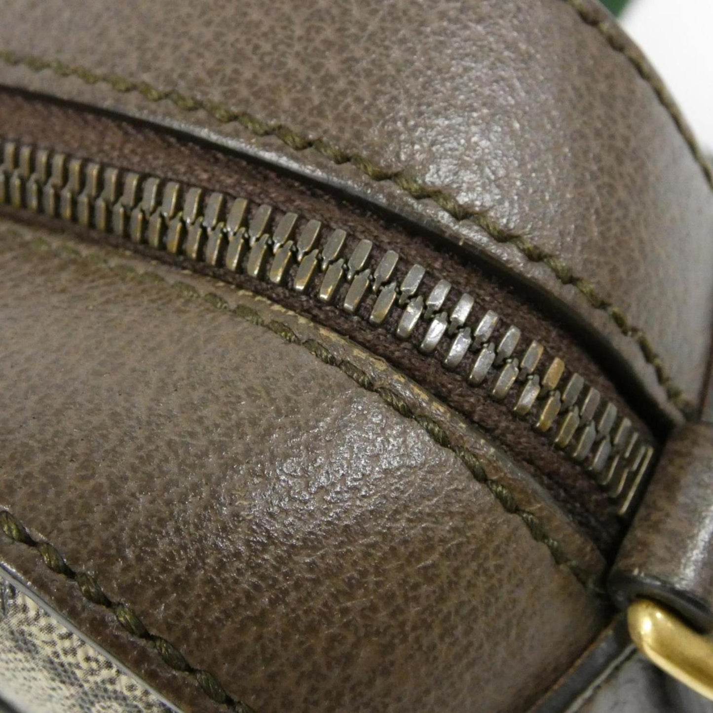 Gucci Beige Brown Gg Supreme Leather Shoulder Bag ( )