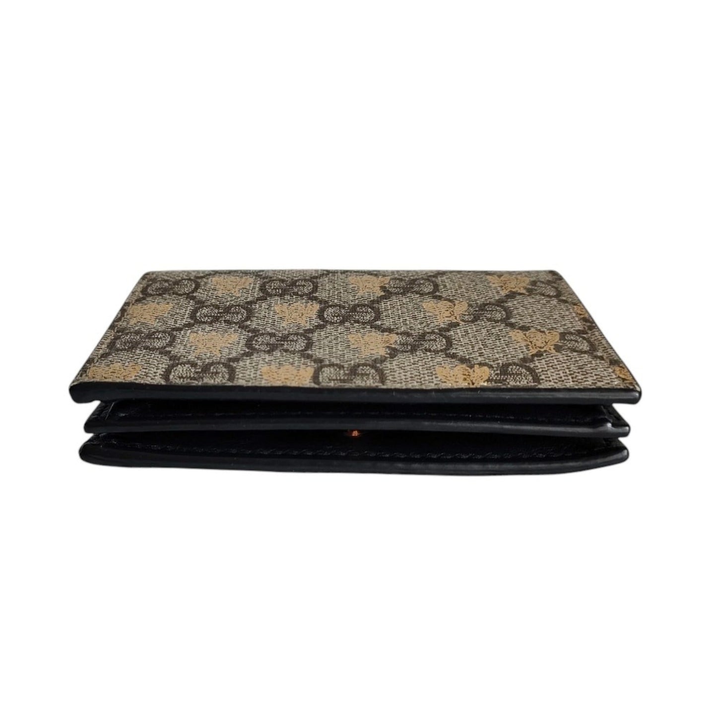 Gucci Beige Brown Gg Supreme Wallet (Bi-Fold) ( )