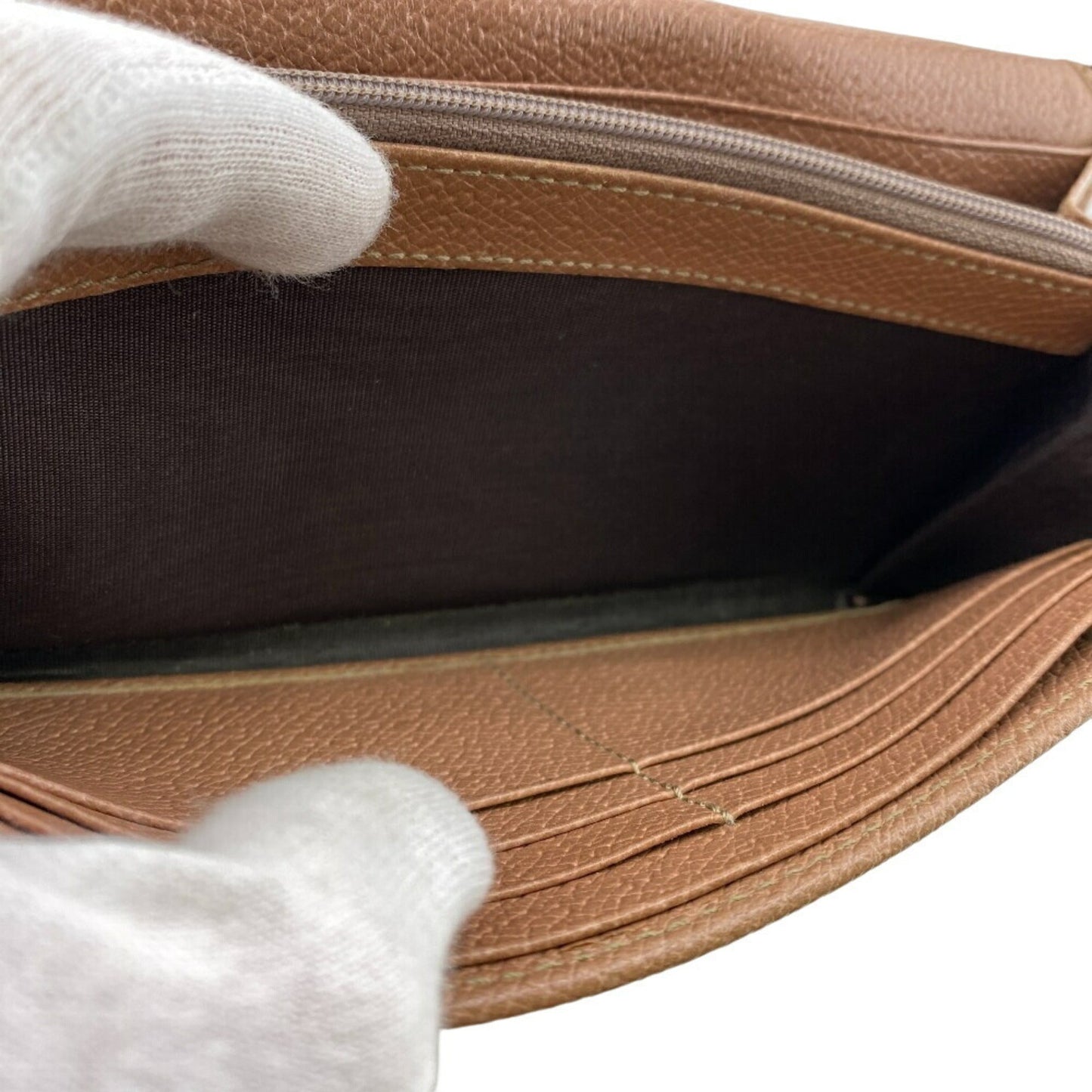 Gucci Beige Pink Canvas Leather Long Wallet (Bi-Fold) ( )