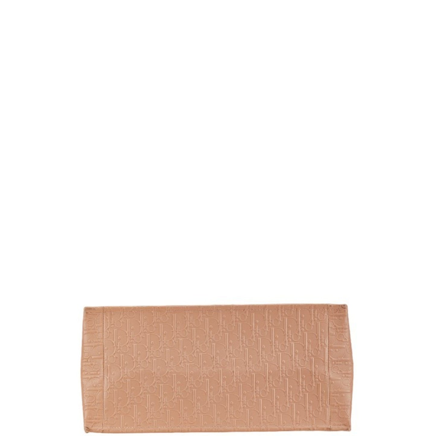 Christian Dior Pink Beige Leather Handbag Tote Bag ()