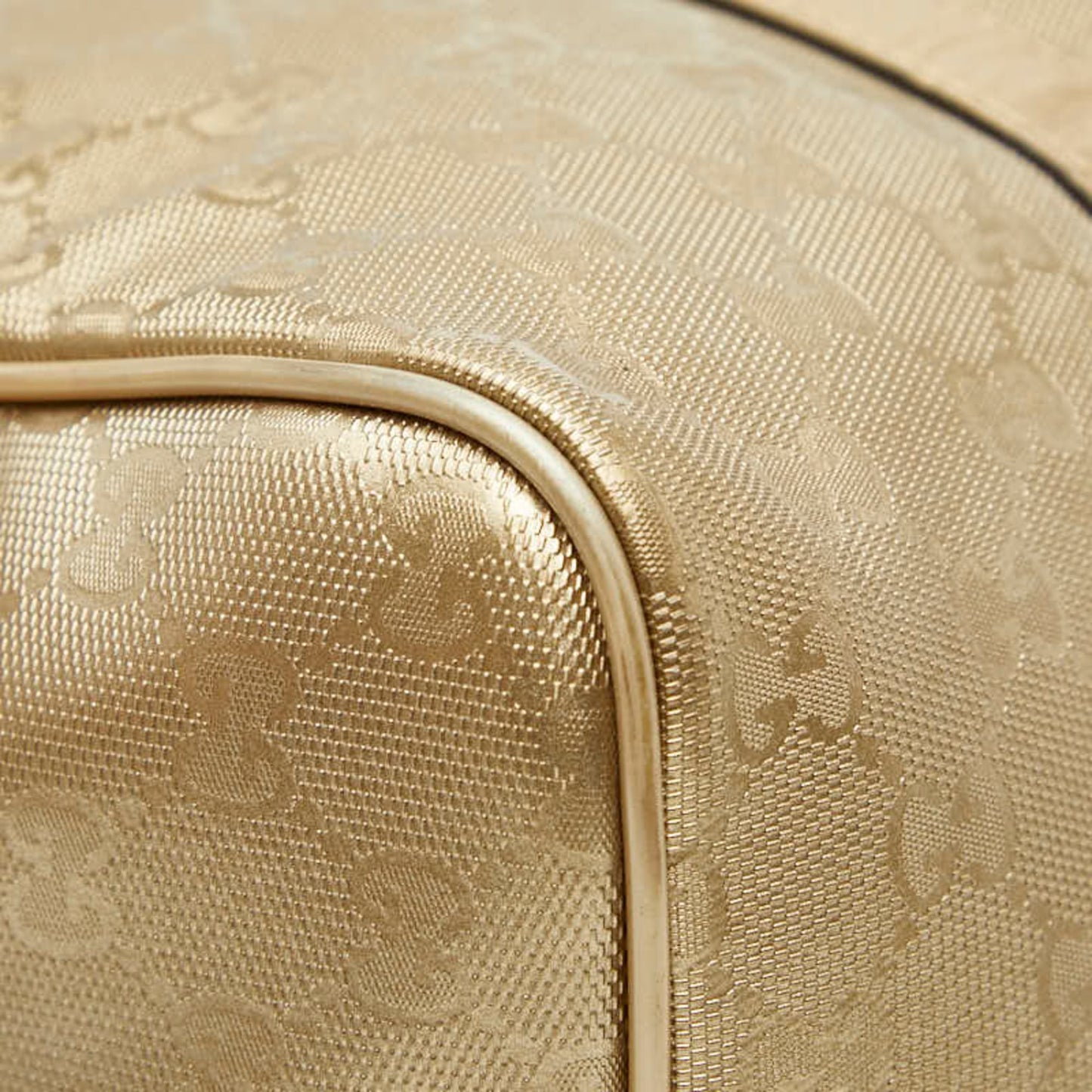 Gucci Gold Pvc Leather Handbag ( )