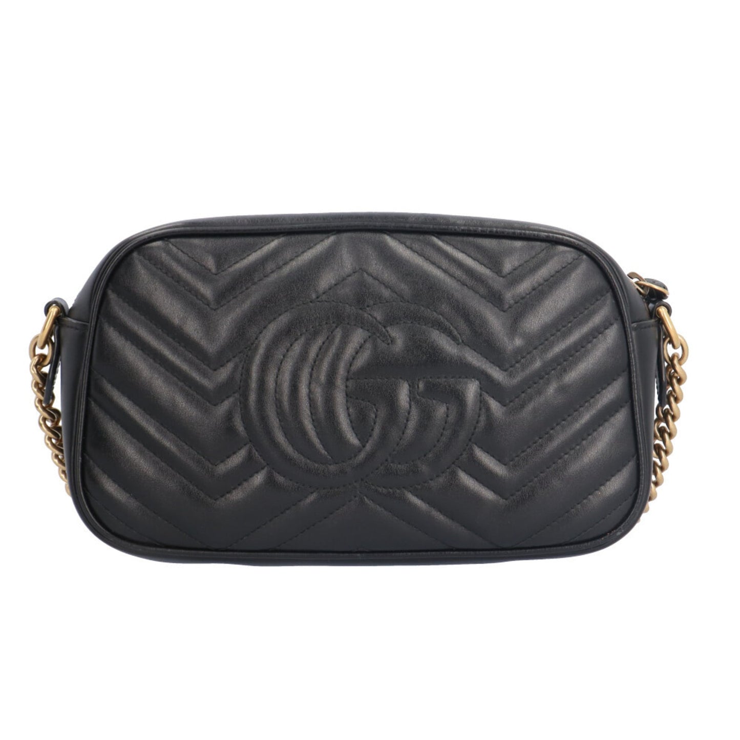 Gucci Gg Marmont Black Leather Shoulder Bag ( )