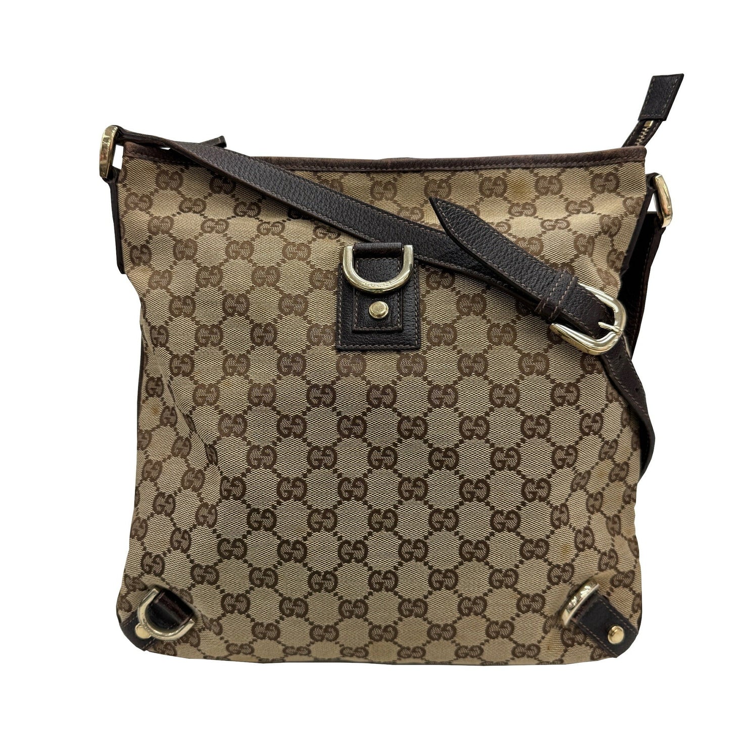Gucci Gg Canvas Brown Gg Canvas Shoulder Bag ( )