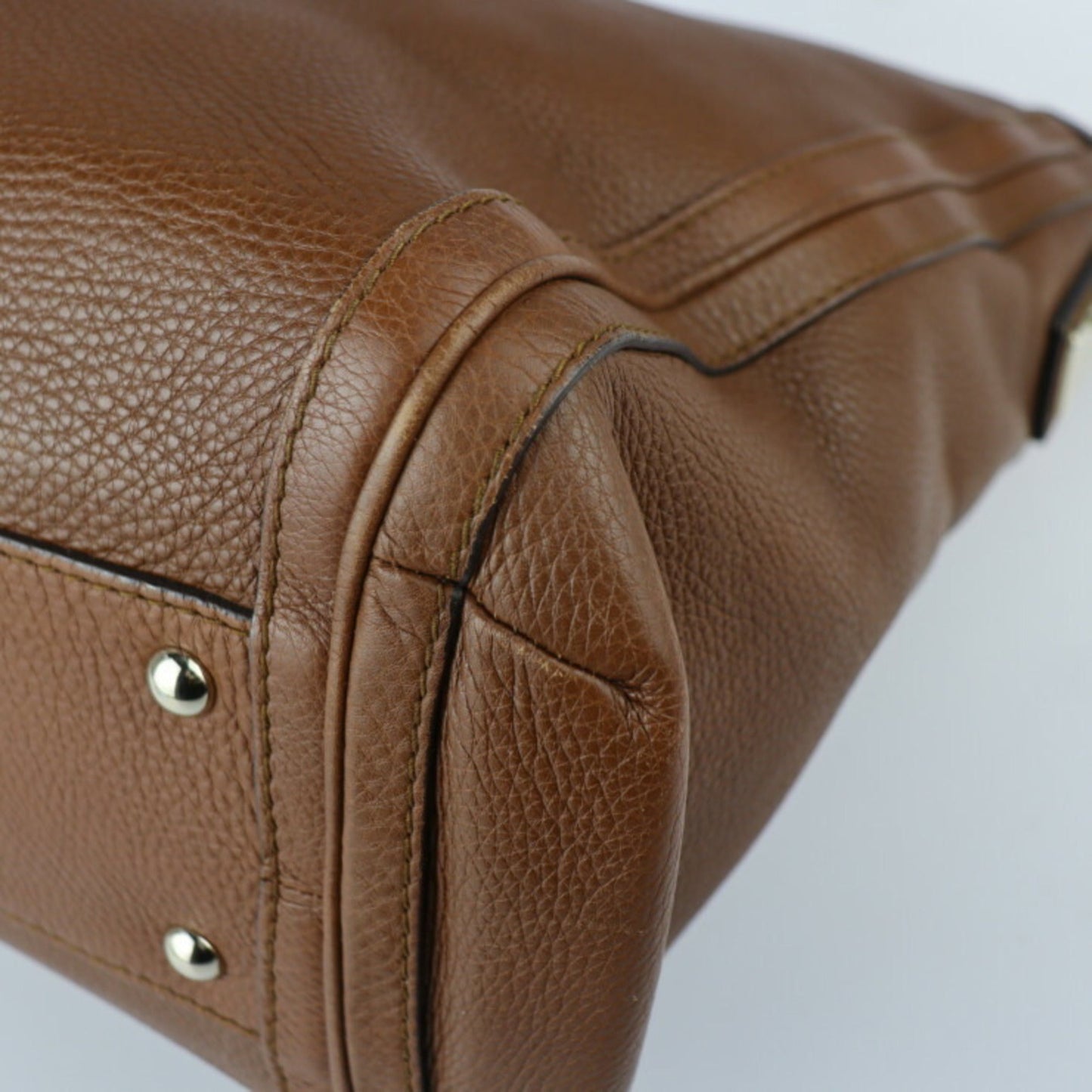 Gucci Brown Bamboo Handbag Shoulder Bag Tote Bag ( )