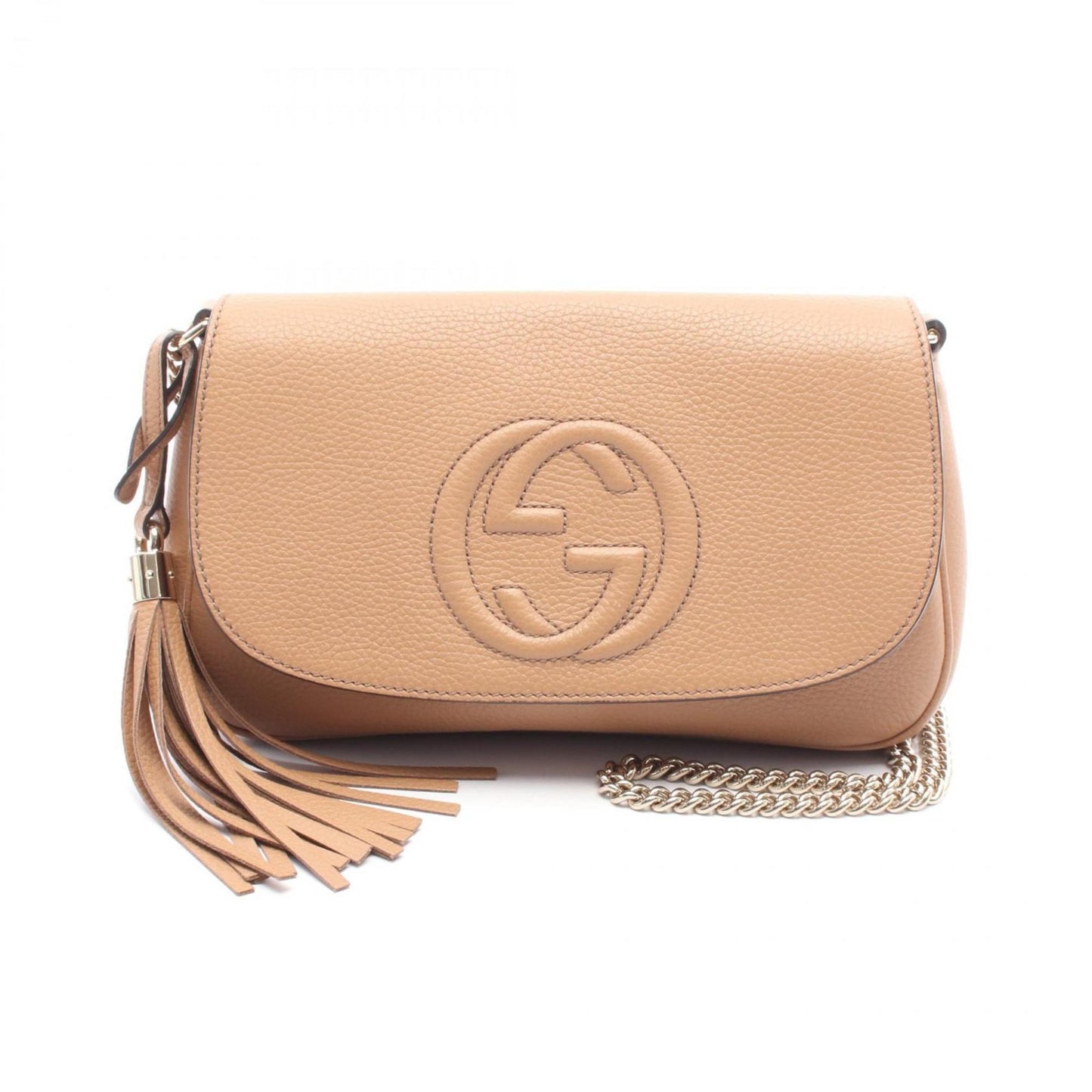 Gucci Brown Leather Shoulder Bag ( )