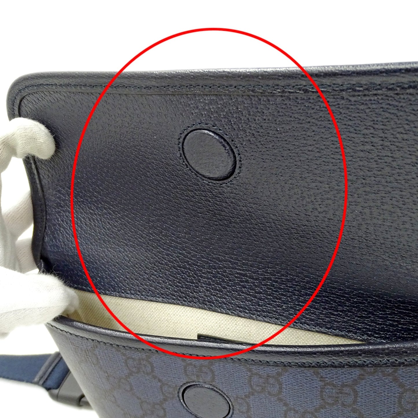 Gucci Navy Gg Supreme Shoulder Bag Sling Bag ( )