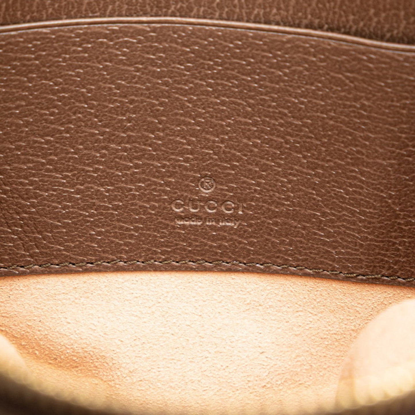 Gucci Beige Brown Pvc Leather Backpack ( )
