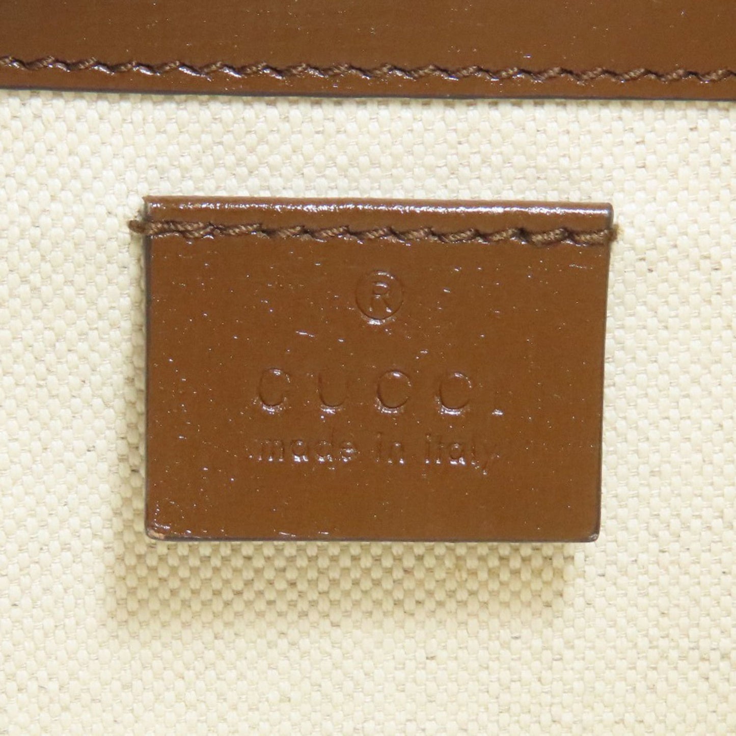 Gucci Brown Pvc Leather Handbag ( )
