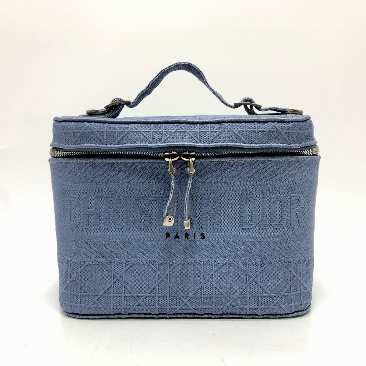 Christian Dior Blue Canvas Vanity Bag ()